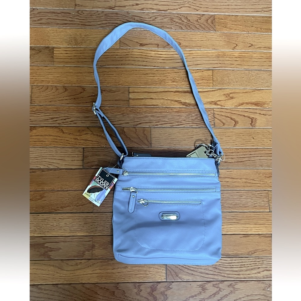 NWT Summer Bag Tyler Rodan Crossbody Bag Denim Kansas